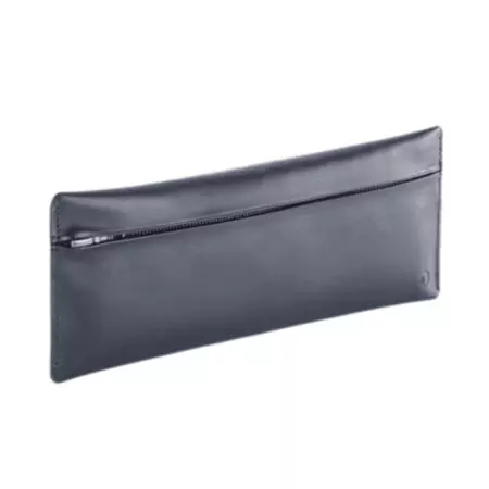 Caran d'Ache 1 Pen Zipped Midnight Blue Leather Case