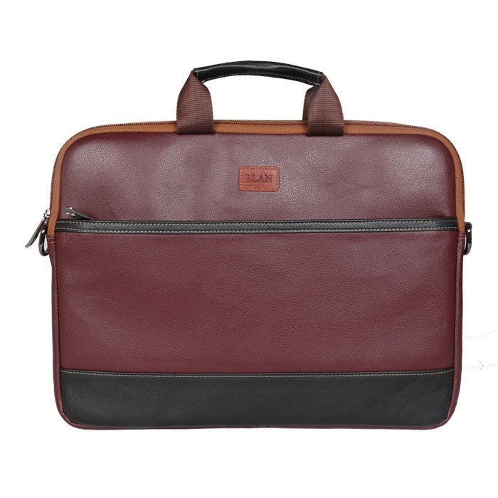 Elan Compact Laptop Bag Maroon