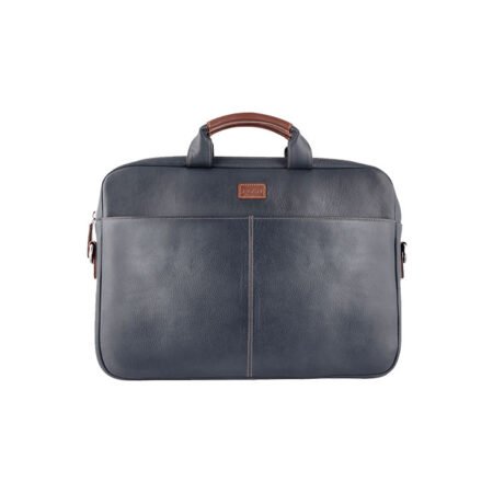 Elan Leather Slim Leather Bag Blue