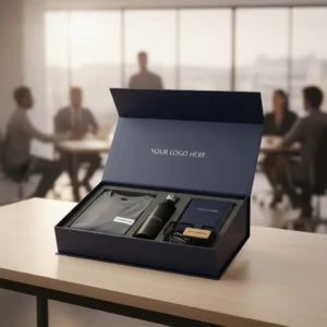 employee welcome kit by the gift lounge