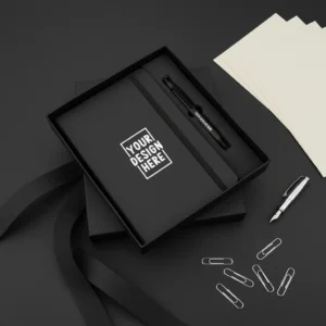 welcome kit for new employees photoshoot