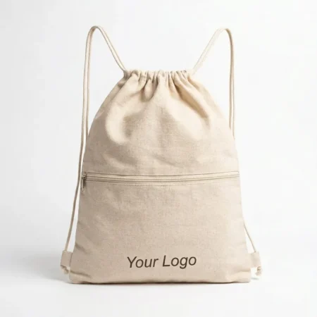 pine cotton drawstring bag
